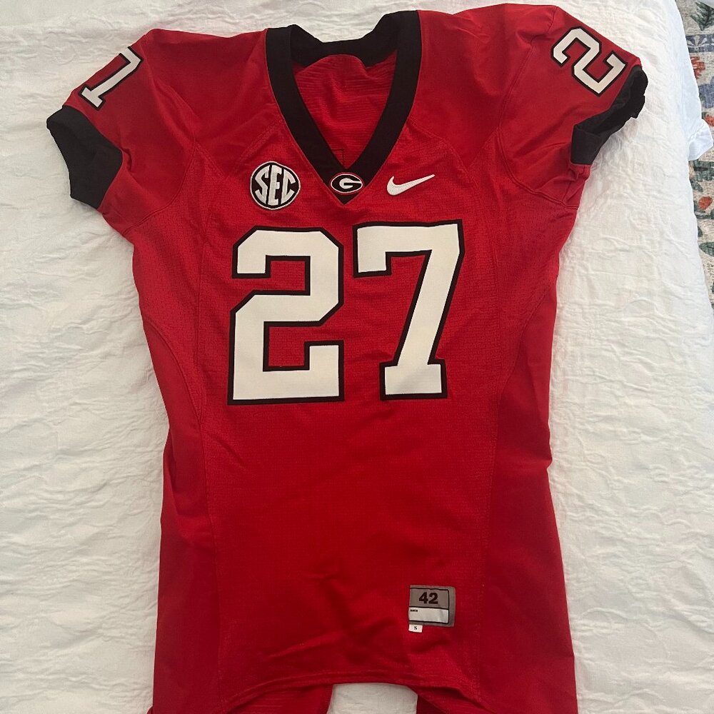 Red UGA Practice Jersey #27 Size Small